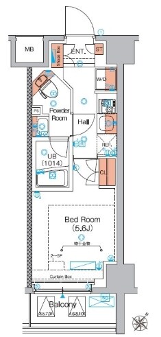 蒔田駅 徒歩5分 8階の物件間取画像
