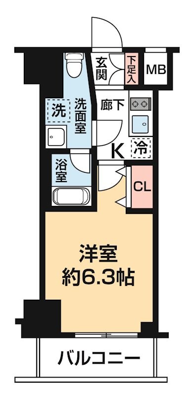 ガレリアレジデンス石川町の物件間取画像