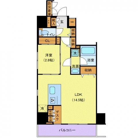 The LOG日本橋の物件間取画像