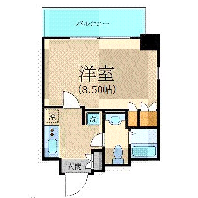 プラーズタワー東新宿ビルの物件間取画像