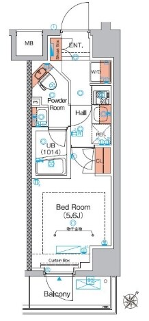 蒔田駅 徒歩5分 9階の物件間取画像