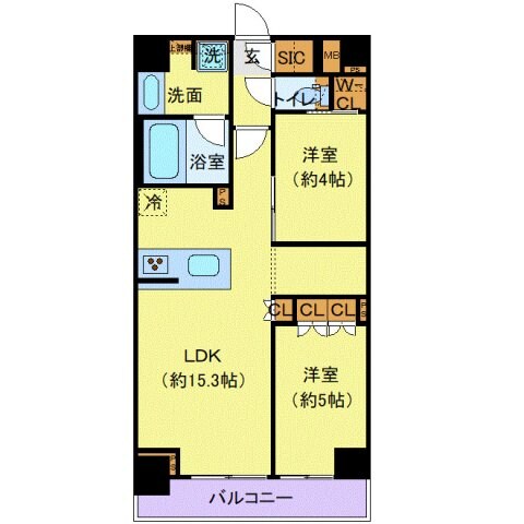 プレール・ドゥーク大島の物件間取画像