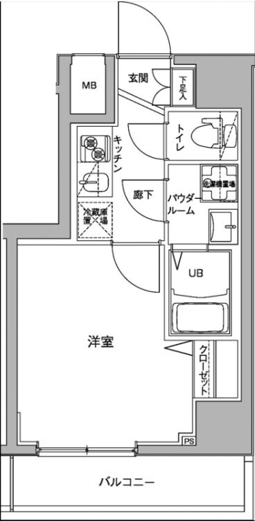 ジェノヴィア川崎駅グリーンヴェールの物件間取画像