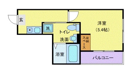 レジデンスウエスト淵野辺の物件間取画像