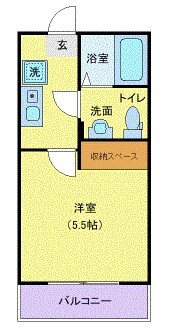 レジデンスウエスト淵野辺の物件間取画像