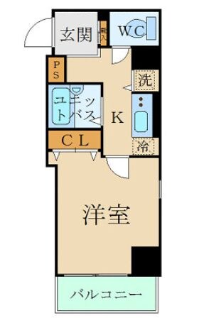 スカイコート芝壱番館の物件間取画像