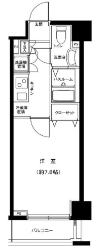 グランフォース横浜関内の物件間取画像