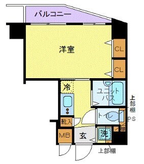 川崎駅 徒歩10分 5階の物件間取画像