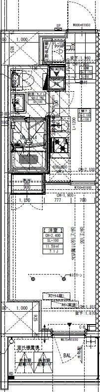 ジェノヴィア横浜石川町の物件間取画像