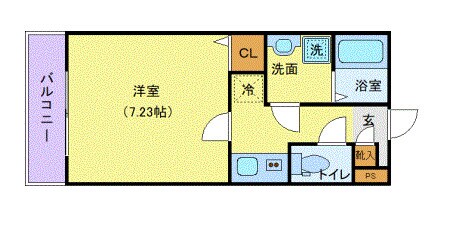 社家駅 徒歩13分 2階の物件間取画像