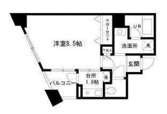 川崎駅 徒歩11分 6階の物件間取画像