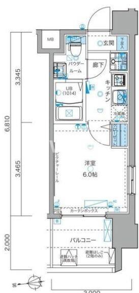 高輪台駅 徒歩2分 3階の物件間取画像