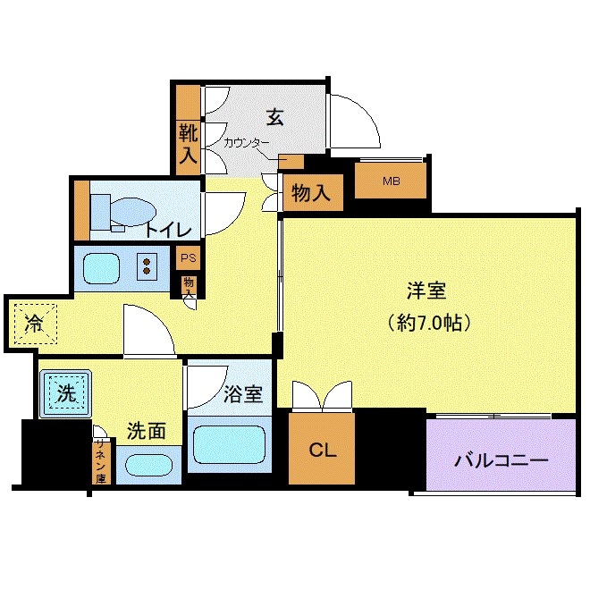 西新宿五丁目駅 徒歩2分 5階の物件間取画像