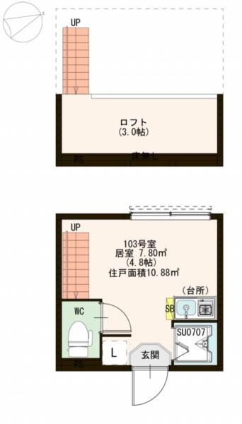 矢向駅 徒歩6分 1階の物件間取画像