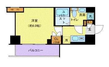 クレヴィスタ横浜の物件間取画像