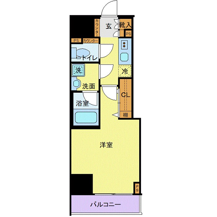 水天宮前駅 徒歩4分 5階の物件間取画像