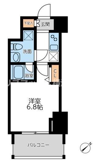 プライマル横濱平沼橋の物件間取画像