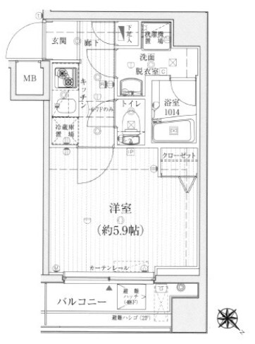 リライア吉野町の物件間取画像