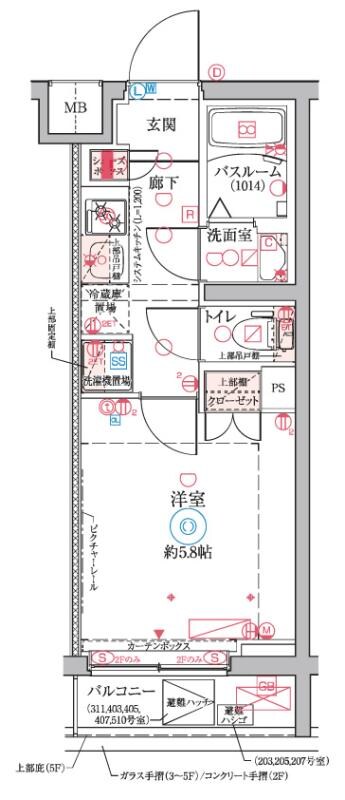 クレヴィスタ横浜大口の物件間取画像