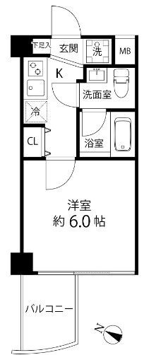 マーレ横浜白金の物件間取画像