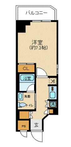 Rising　place石川町の物件間取画像