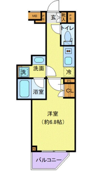 プレール・ドゥーク中野南台の物件間取画像