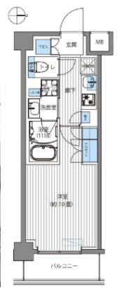 小島新田駅 徒歩10分 1階の物件間取画像