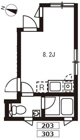 北千束駅 徒歩3分 2階の物件間取画像
