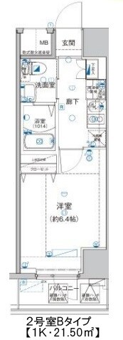 グランリーヴェル横濱ＮＯＥＬの物件間取画像