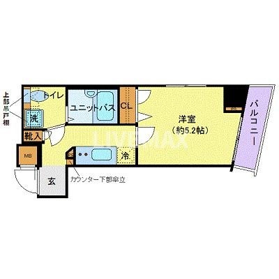 トーシンフェニックス日本橋蛎殻町弐番館の物件間取画像