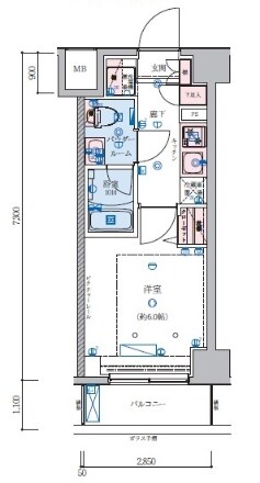 リヴシティ横濱石川町の物件間取画像