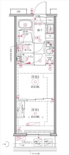 クレイシアIDZ川崎の物件間取画像