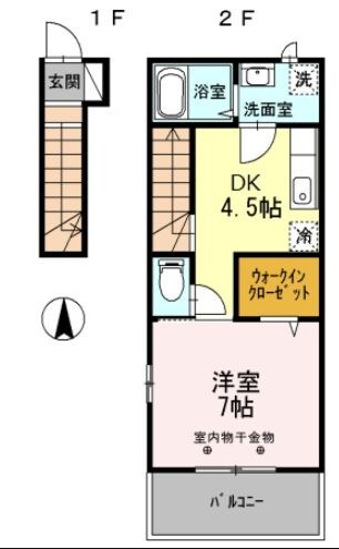 サンクレストの物件間取画像