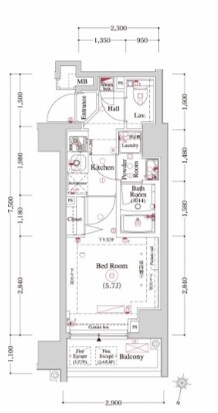 OMNIA横濱阪東橋の物件間取画像