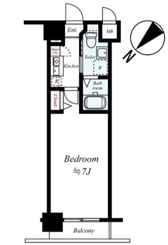 グリフィン新横浜・参番館の物件間取画像