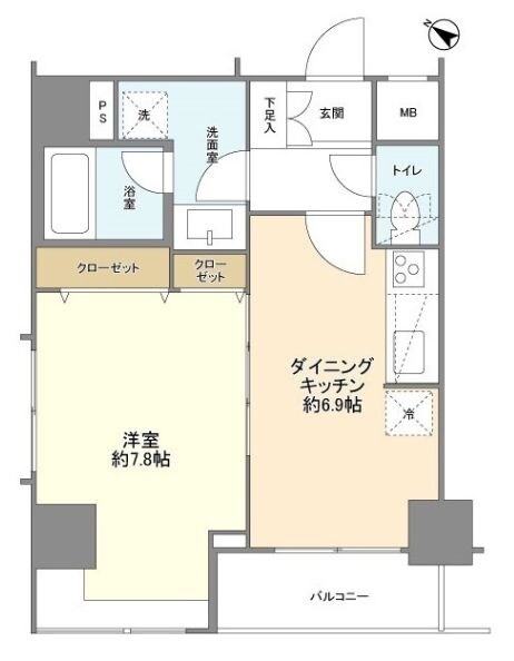 横浜駅 徒歩11分 1階の物件間取画像