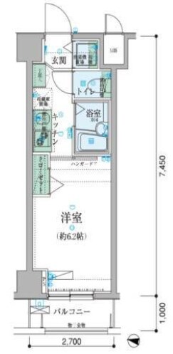 リヴシティ横濱新川町の物件間取画像