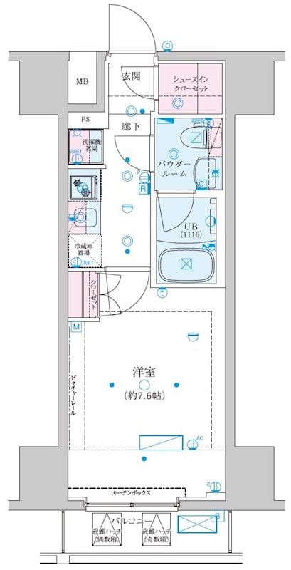 ジェノヴィア川崎Ⅶの物件間取画像