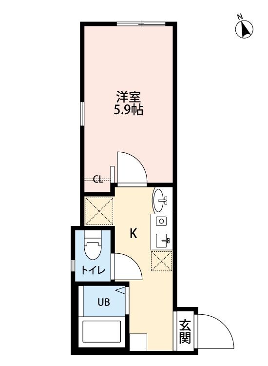 メゾン川崎の物件間取画像