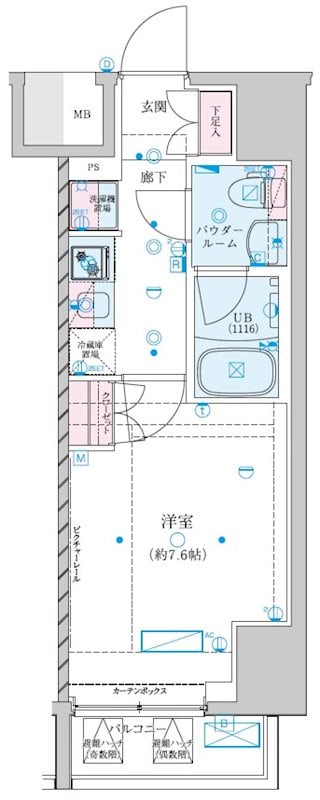 ジェノヴィア川崎Ⅶの物件間取画像