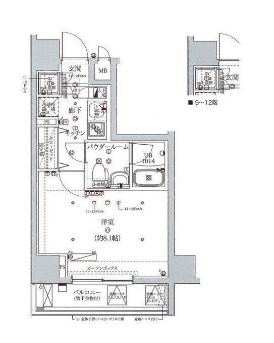 川崎駅 徒歩9分 10階の物件間取画像