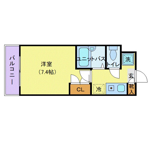 カレッジスクエア日野の物件間取画像