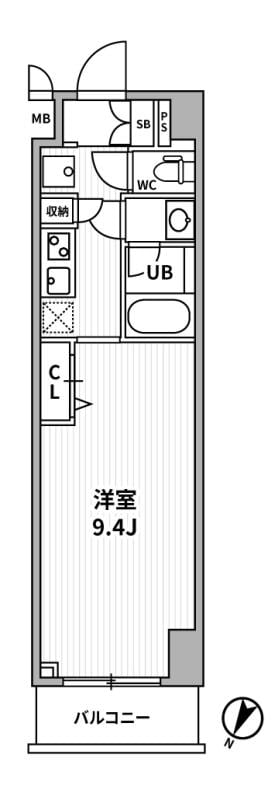 ＡＬＴＥＲＮＡ横濱阪東橋の物件間取画像