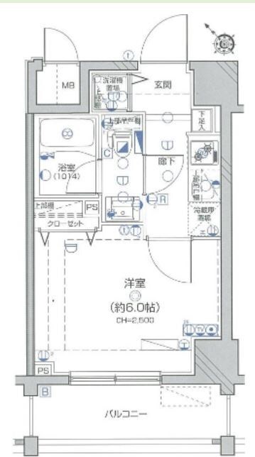 Le'a横濱反町駅前の物件間取画像