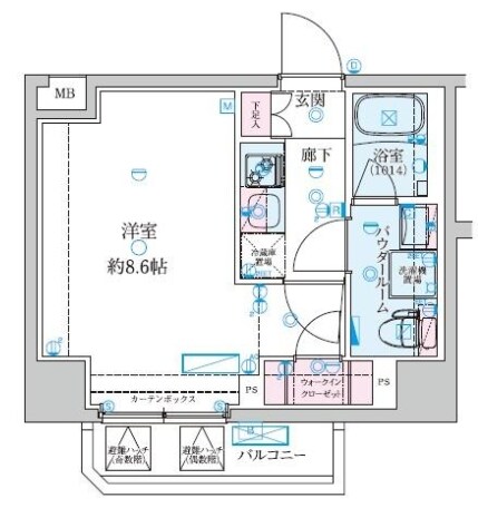 大師橋駅 徒歩7分 4階の物件間取画像