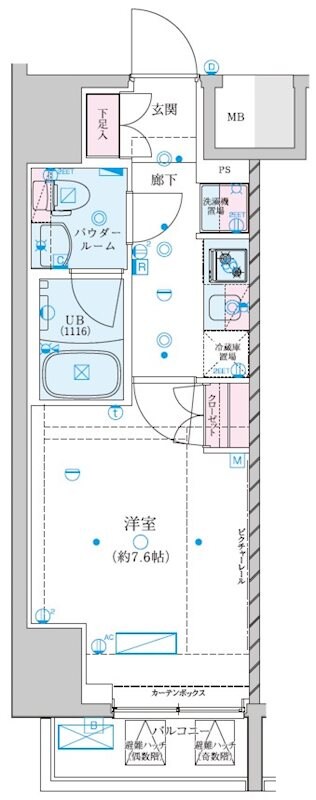 ジェノヴィア川崎Ⅶの物件間取画像