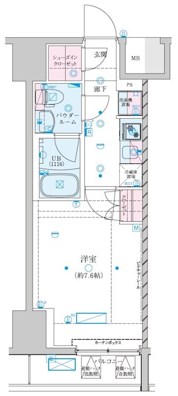 ジェノヴィア川崎Ⅶの物件間取画像