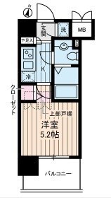 川崎駅 徒歩9分 9階の物件間取画像