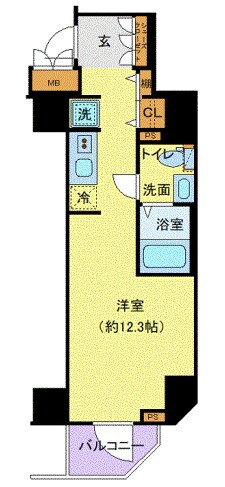 AZEST横濱大通り公園の物件間取画像