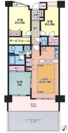 コスモ新横浜の物件間取画像